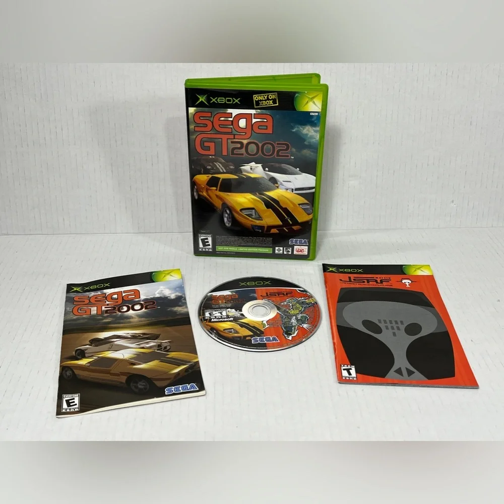 JSRF Jet Set Radio Future & Sega GT 2002 Microsoft Xbox Complete CIB Manuals